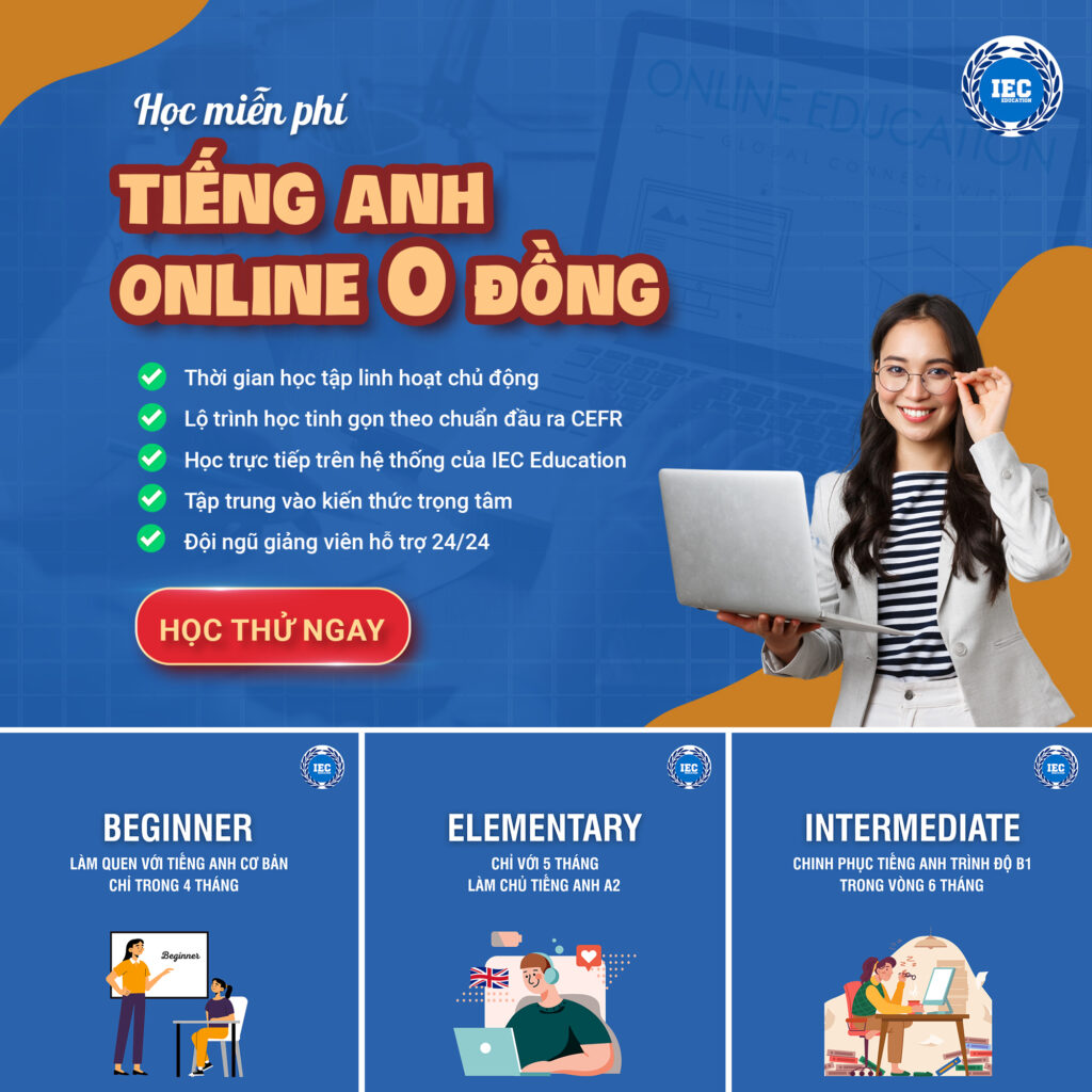 Lớp học tiếng Anh online miễn phí: Tiết kiệm chi phí, hiệu quả bất ngờ!