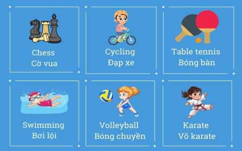 Tiếng Anh lớp 6 từ vựng (Học nhanh nhớ lâu)