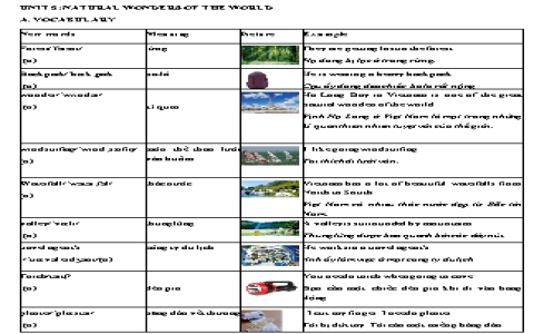 Ôn tập tiếng Anh lớp 10 Unit 1: Từ vựng và ngữ pháp cần nhớ.