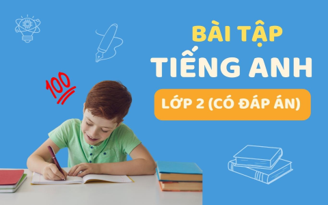 Bài tập tiếng Anh lớp 2 có đáp án chi tiết? Tải ngay bộ đề cực chuẩn.