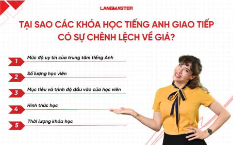 Học tại trung tâm tiếng anh 100 giáo viên nước ngoài tốn bao nhiêu tiền?