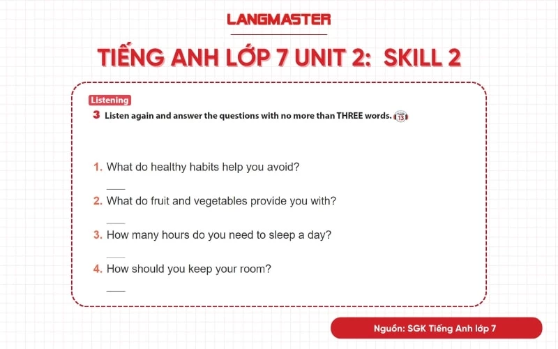Ôn tập tiếng Anh lớp 7 Unit 2 sao cho hiệu quả? (Phương pháp học đâu nhớ đó)