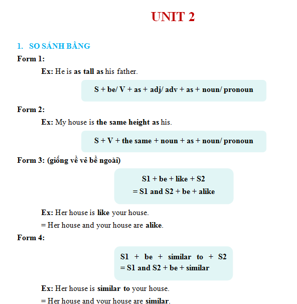 Ngữ pháp tiếng anh lớp 9 unit 2 trọng tâm (Giải thích chi tiết dễ hiểu cho bạn)