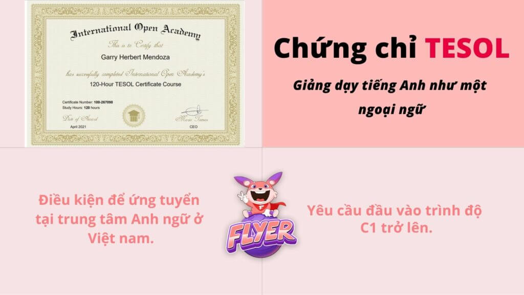 Chứng chỉ giảng dạy tiếng anh quốc tế đăng ký thế nào? 3 bước đơn giản ngay!