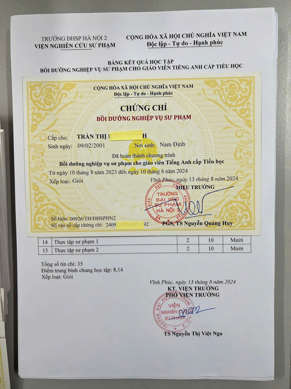 Muốn đăng ký học chứng chỉ giảng dạy tiếng anh thì cần thủ tục gì