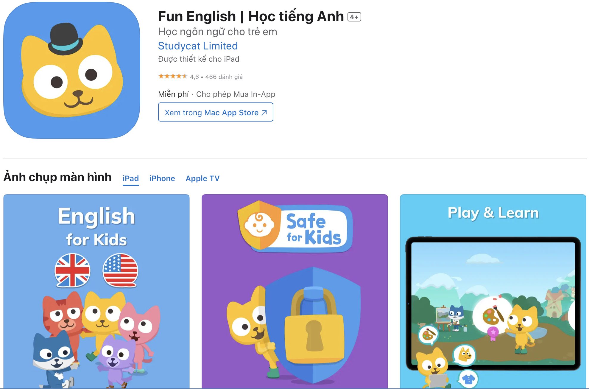 Tự học tiếng anh lớp 3 miễn phí dùng app nào? Top ứng dụng hay cho trẻ em