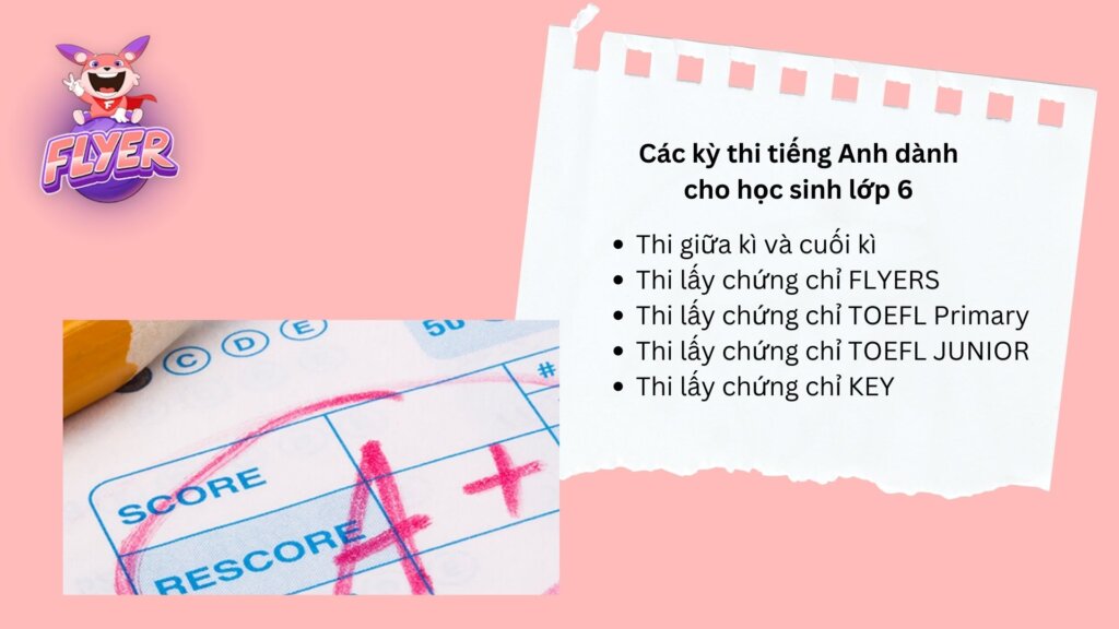 Tổng hợp đề thi tiếng anh lớp 6 mới nhất, giúp con ôn thi thật tốt.