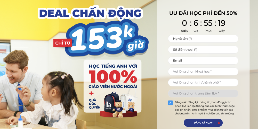 Học tại trung tâm tiếng anh 100 giáo viên nước ngoài tốn bao nhiêu tiền?