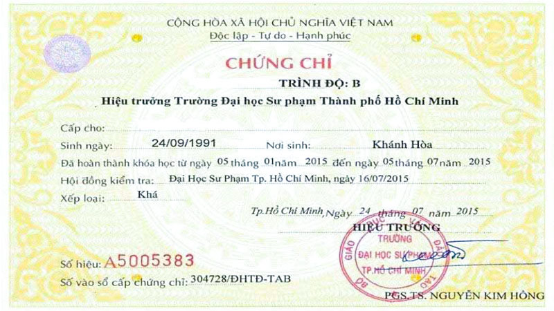 Chứng chỉ tiếng anh cho giáo viên mất bao lâu thời gian học bao nhiêu