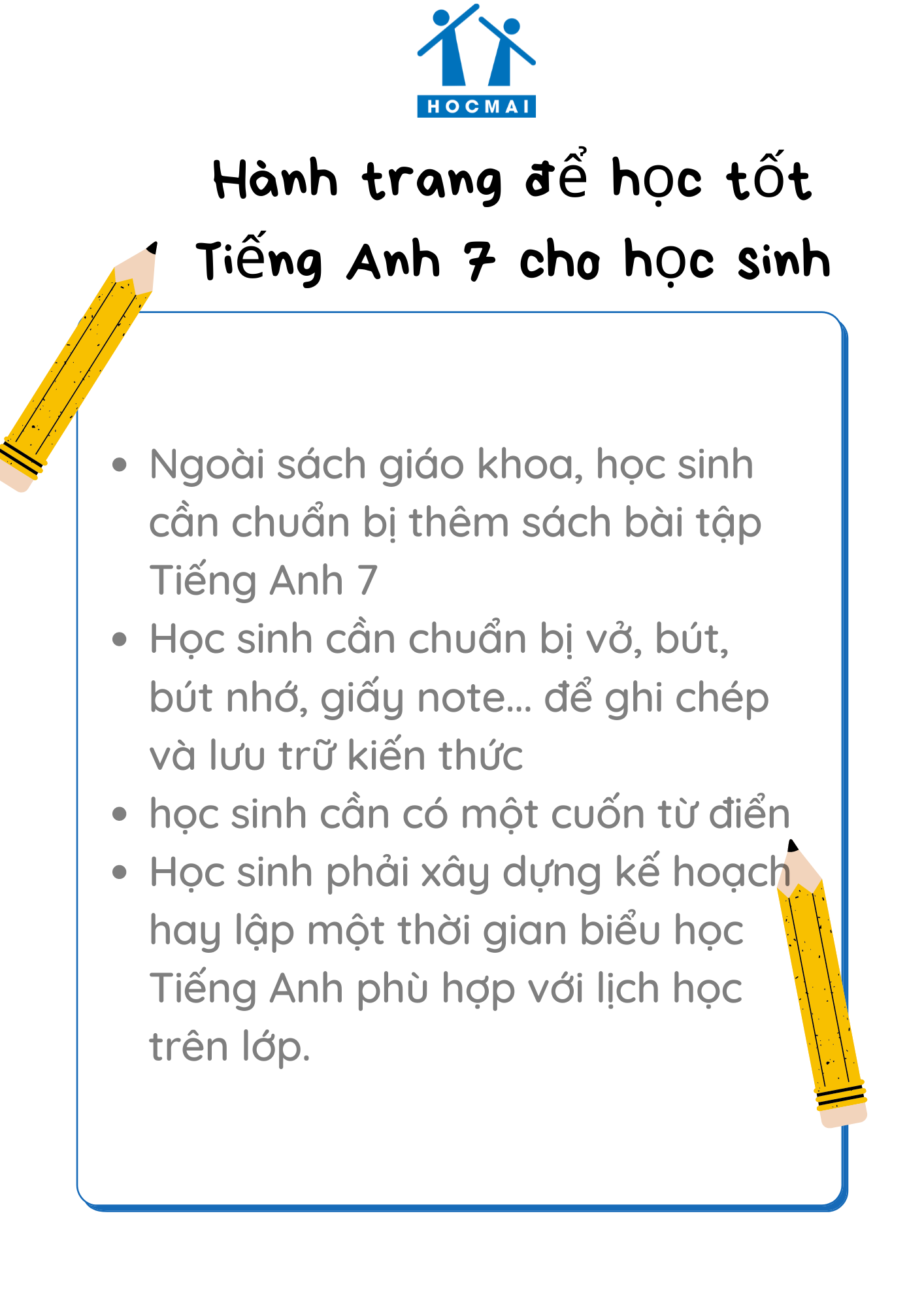 Làm sao để giỏi tiếng Anh lớp 7? (Thử ngay mấy cách học hiệu quả này!)